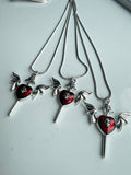 Handmade Kawaii Cute Gothic Snake Chain Necklace Beadsbylillixx