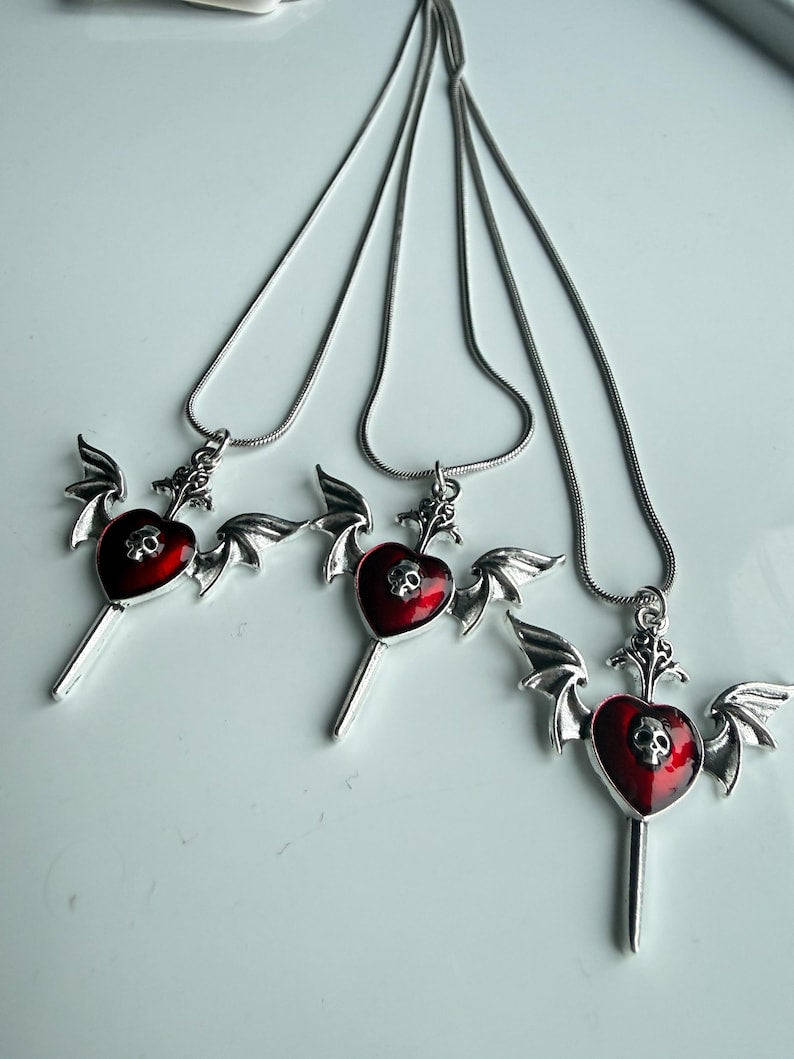 Handmade Kawaii Cute Gothic Snake Chain Necklace Beadsbylillixx