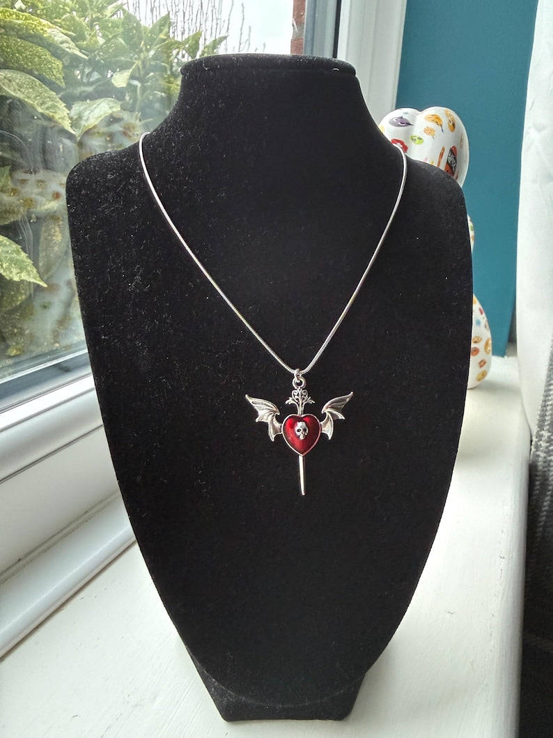 Handmade Kawaii Cute Gothic Snake Chain Necklace Beadsbylillixx