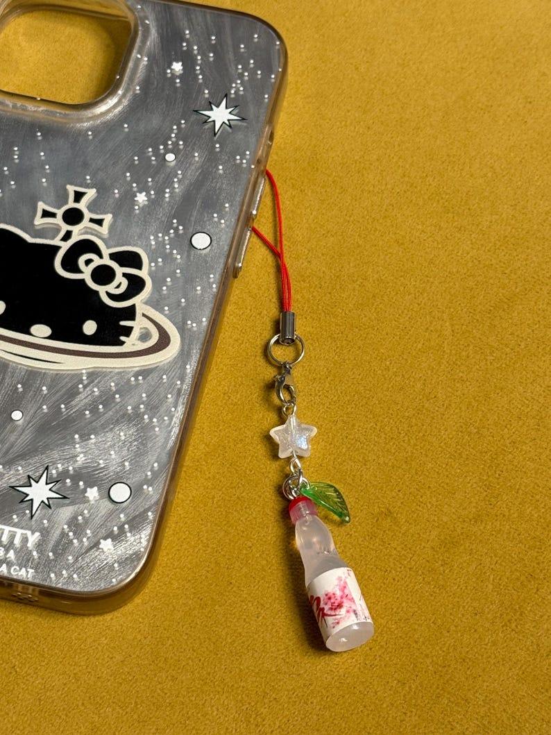 Handmade Kawaii Cute Ramune Bottle Phone Charms Beadsbylillixx