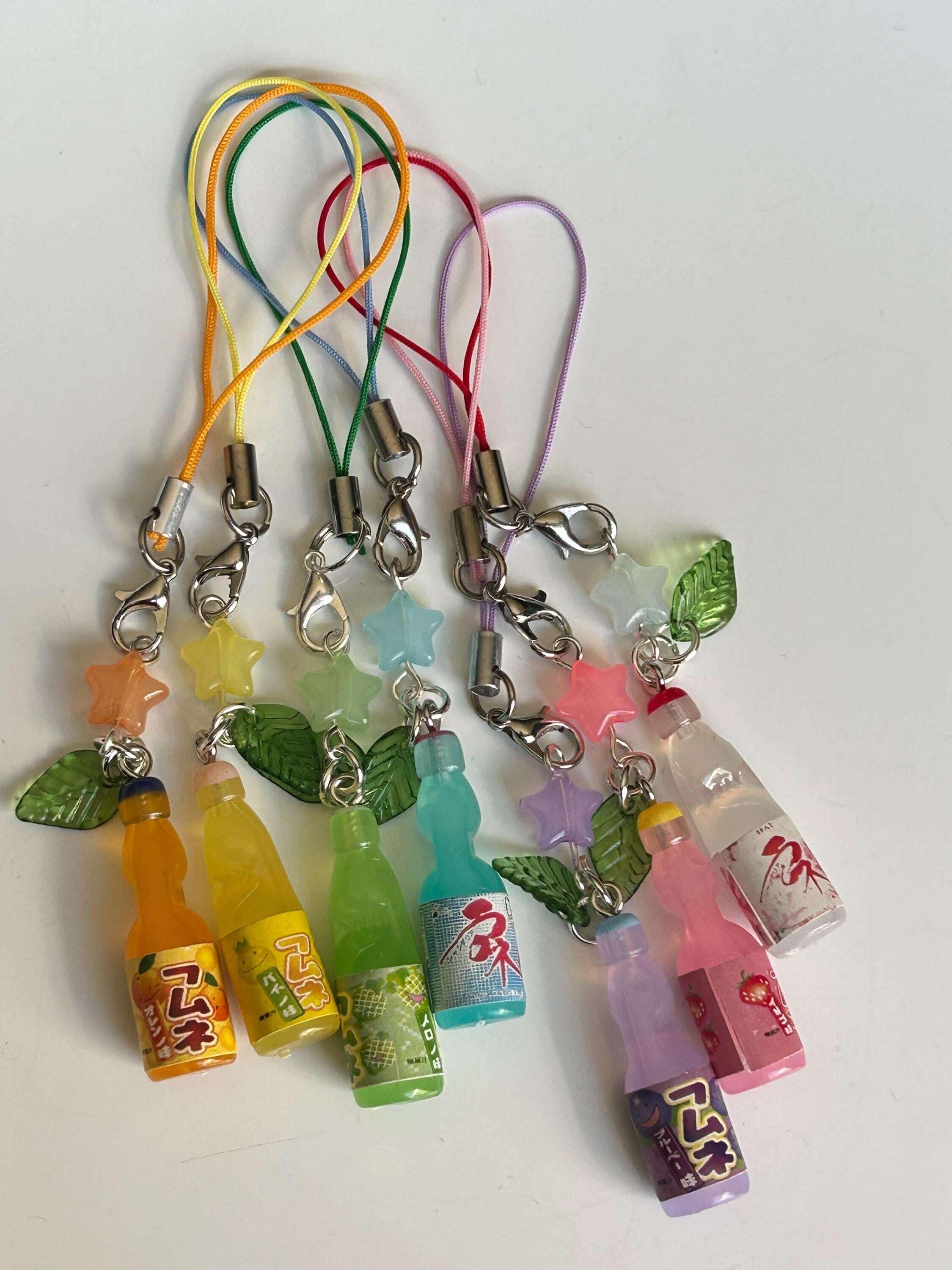HANDMADE Kawaii Cute Ramune Bottle Phone Charms - Beadsbylillixx