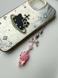 Handmade Kawaii Lollipop Phone Charm Beadsbylillixx