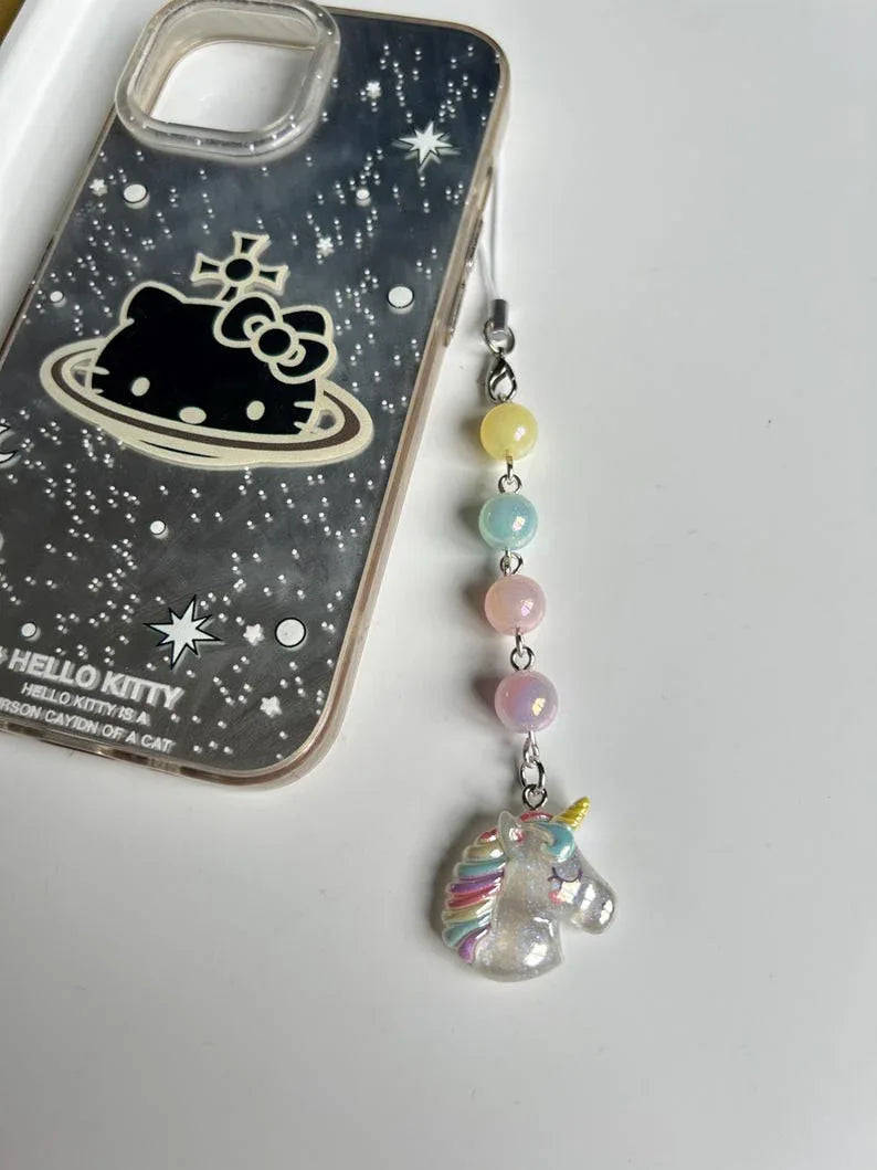 Handmade Kawaii Pastel Phone charms , beaded accessories, aesthetic, pastel phone charm, Y2k, cutecore Beadsbylillixx