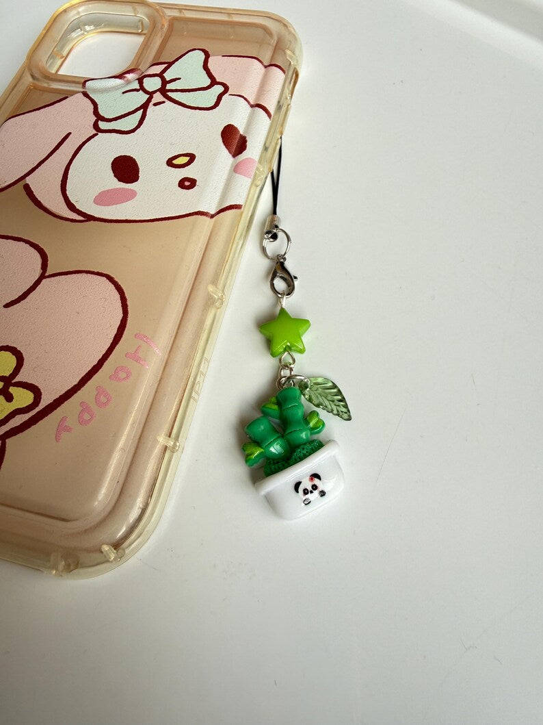 Handmade Kawaii Plant baby Phone Charms Beadsbylillixx