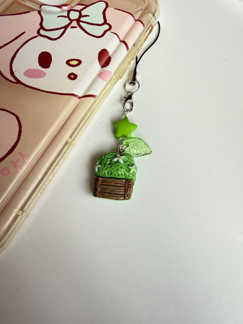 Handmade Kawaii Plant baby Phone Charms Beadsbylillixx