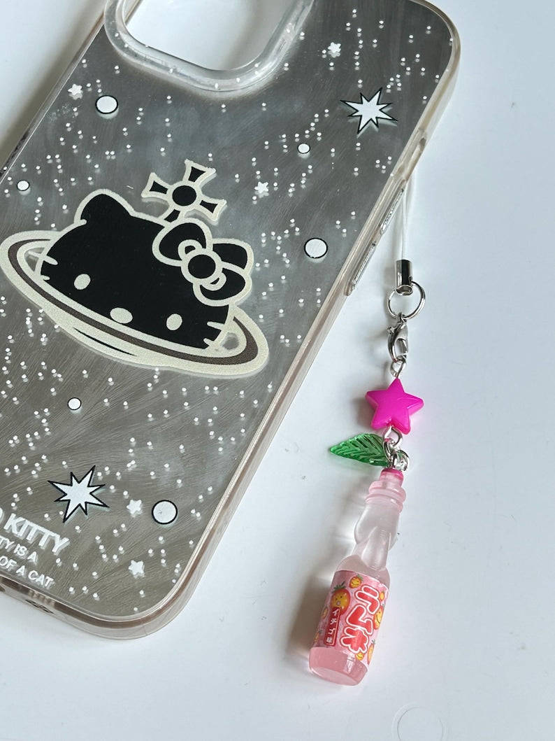 Handmade Kawaii Ramune Soda Bottle Phone Charm Beadsbylillixx