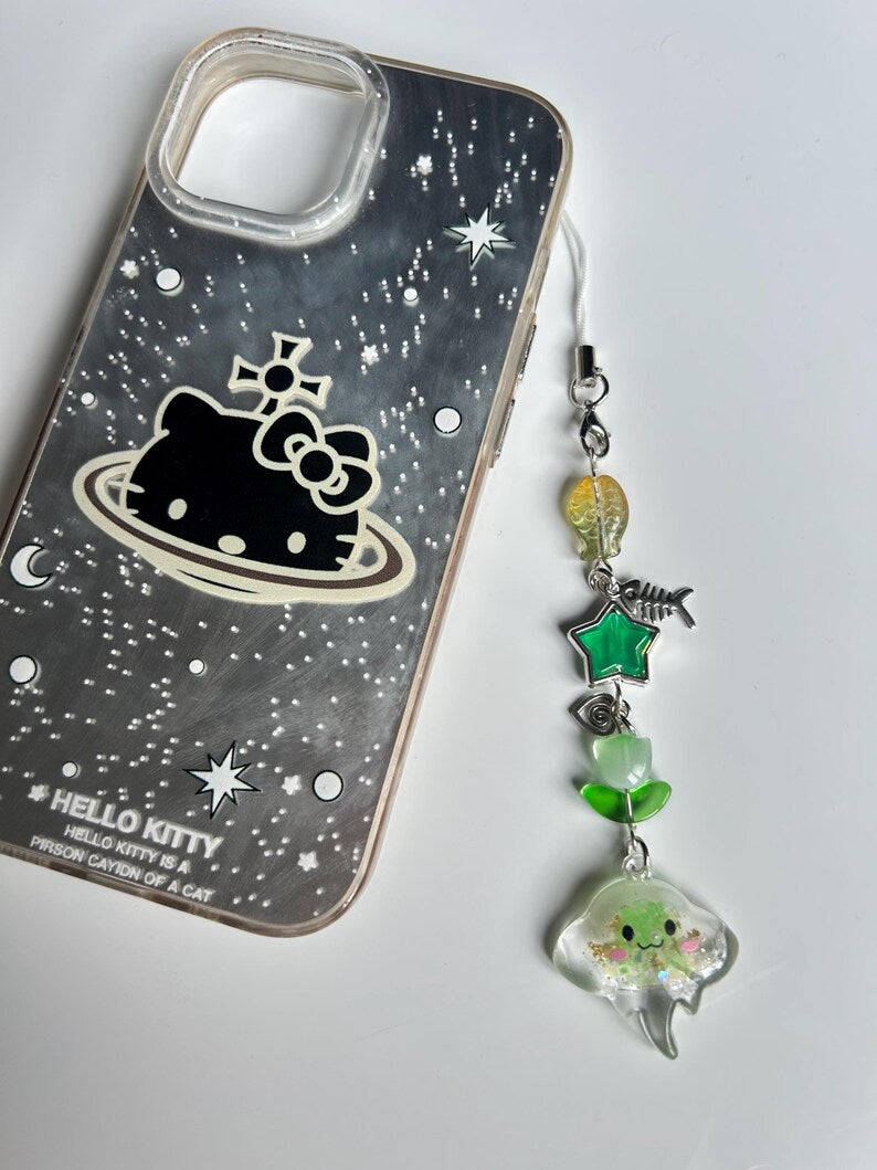 Handmade Kawaii Stingray Phone Charm Beadsbylillixx