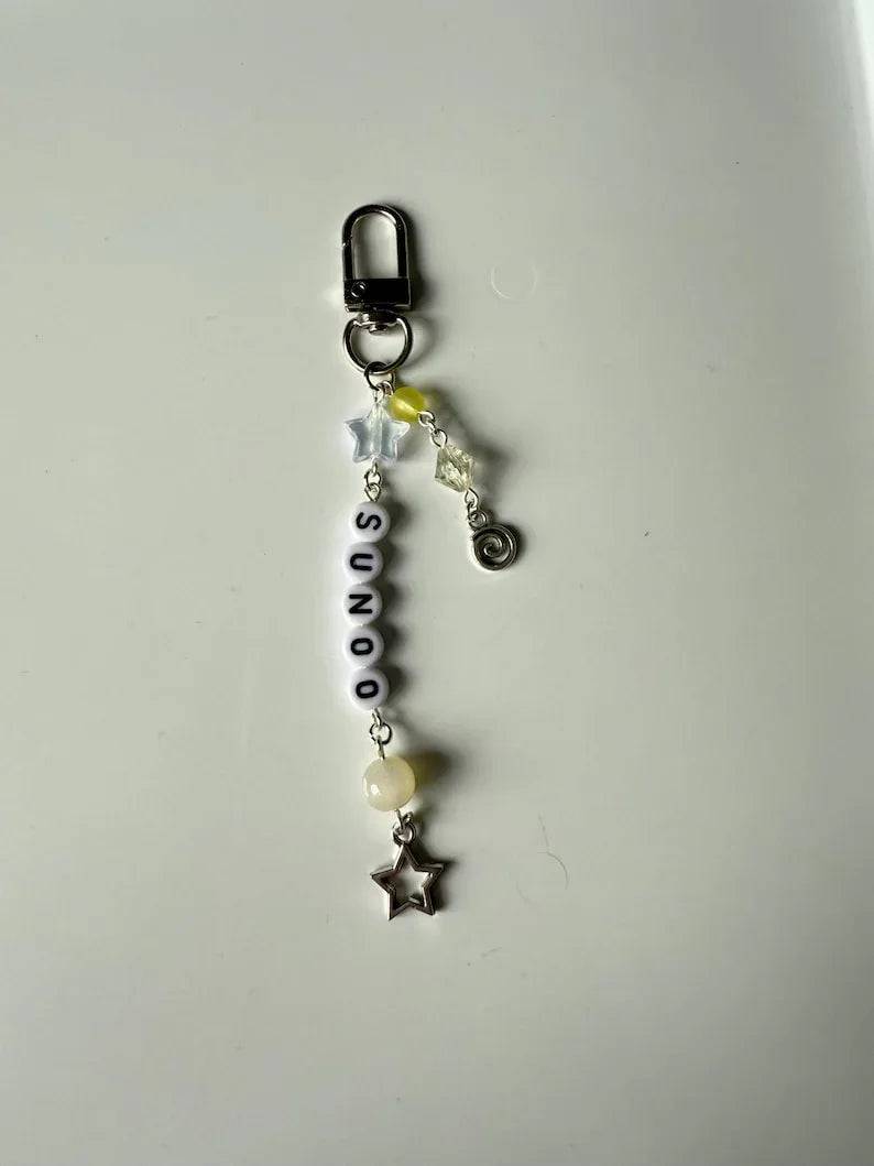 Handmade Kpop Enhypen Keychain: kawaii Beaded keychain, Ehna Beadsbylillixx