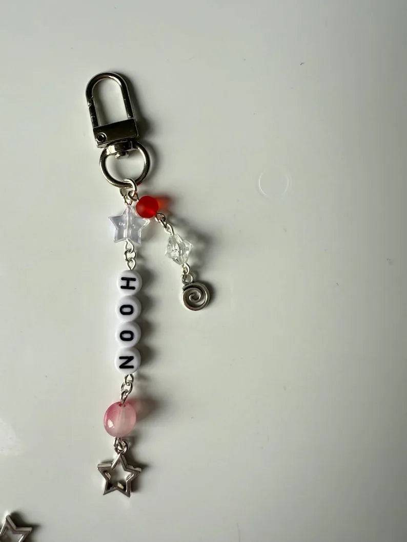Handmade Kpop Enhypen Keychain: kawaii Beaded keychain, Ehna Beadsbylillixx