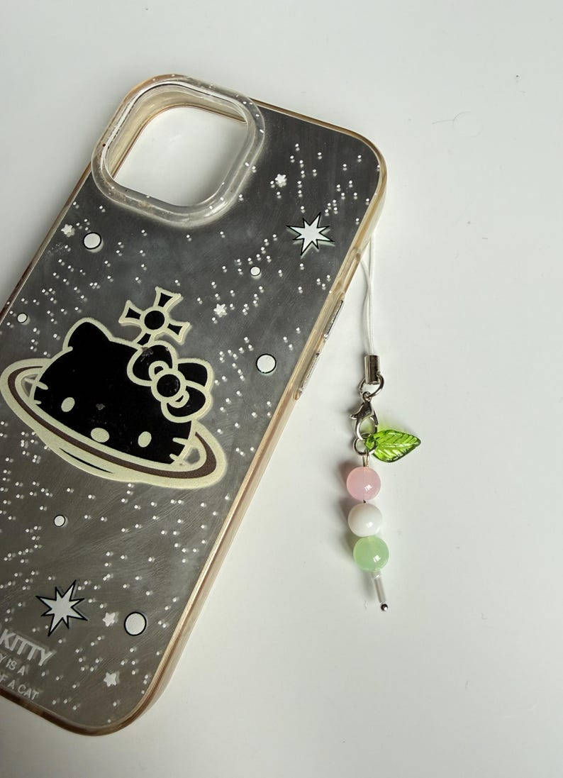 Handmade Pastel Dango Phone Charm – Kawaii Japanese Sweet Beadsbylillixx