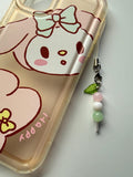 Handmade Pastel Dango Phone Charm – Kawaii Japanese Sweet Beadsbylillixx