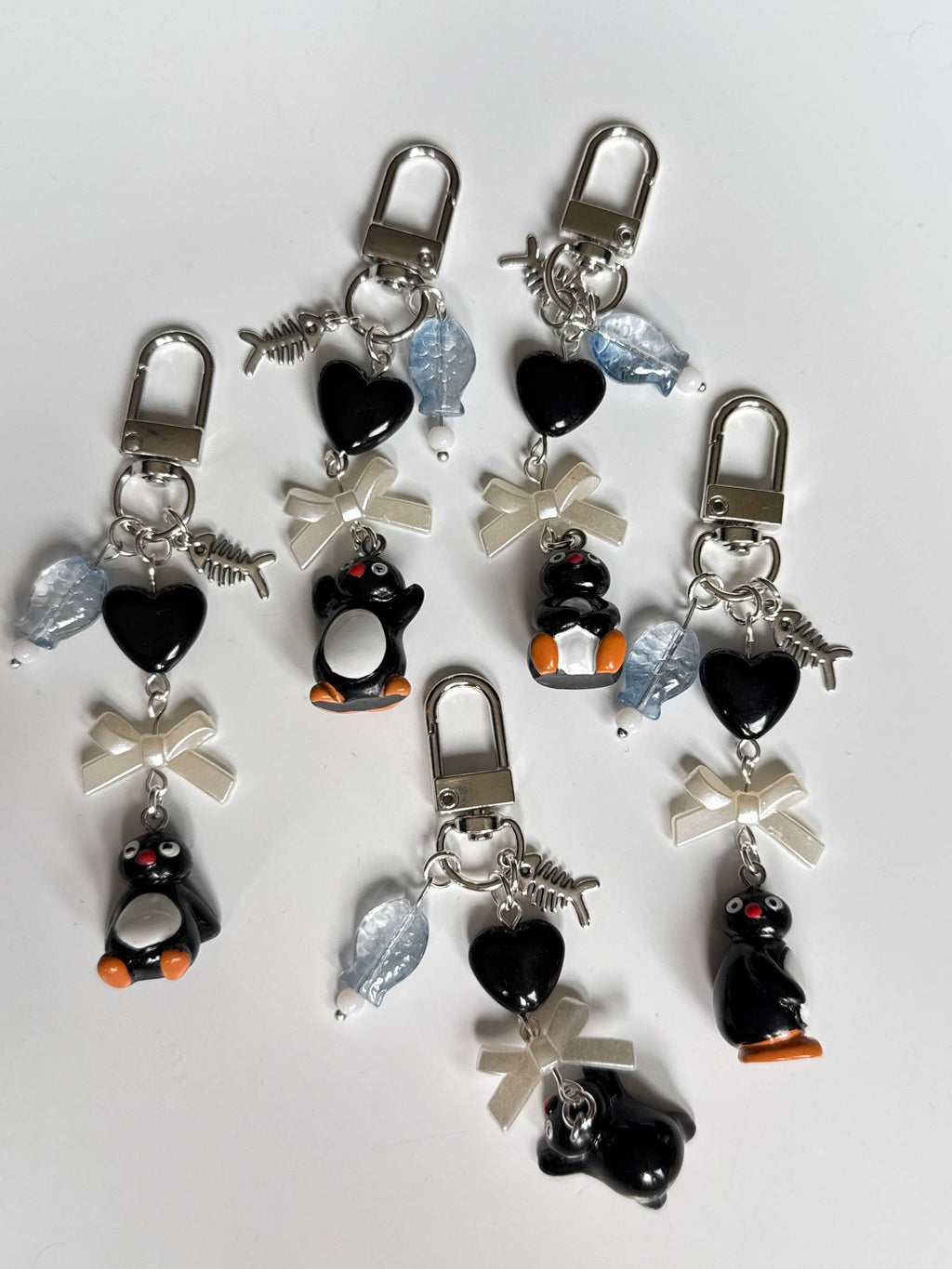 Handmade Pingu Inspired Keychain– Kawaii Y2K Keychain Beadsbylillixx