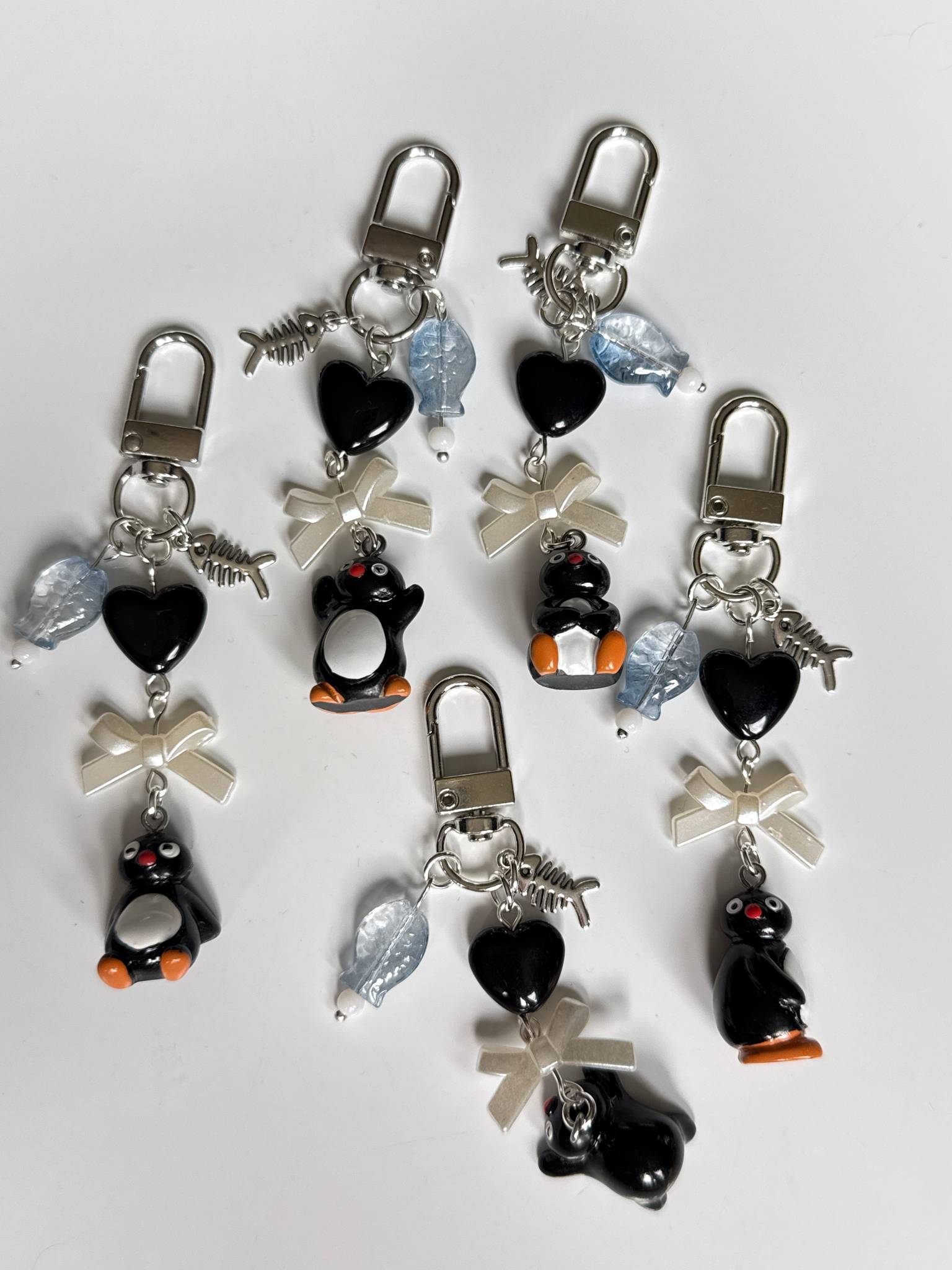 Handmade Pingu Inspired Keychain– Kawaii Y2K Keychain Beadsbylillixx