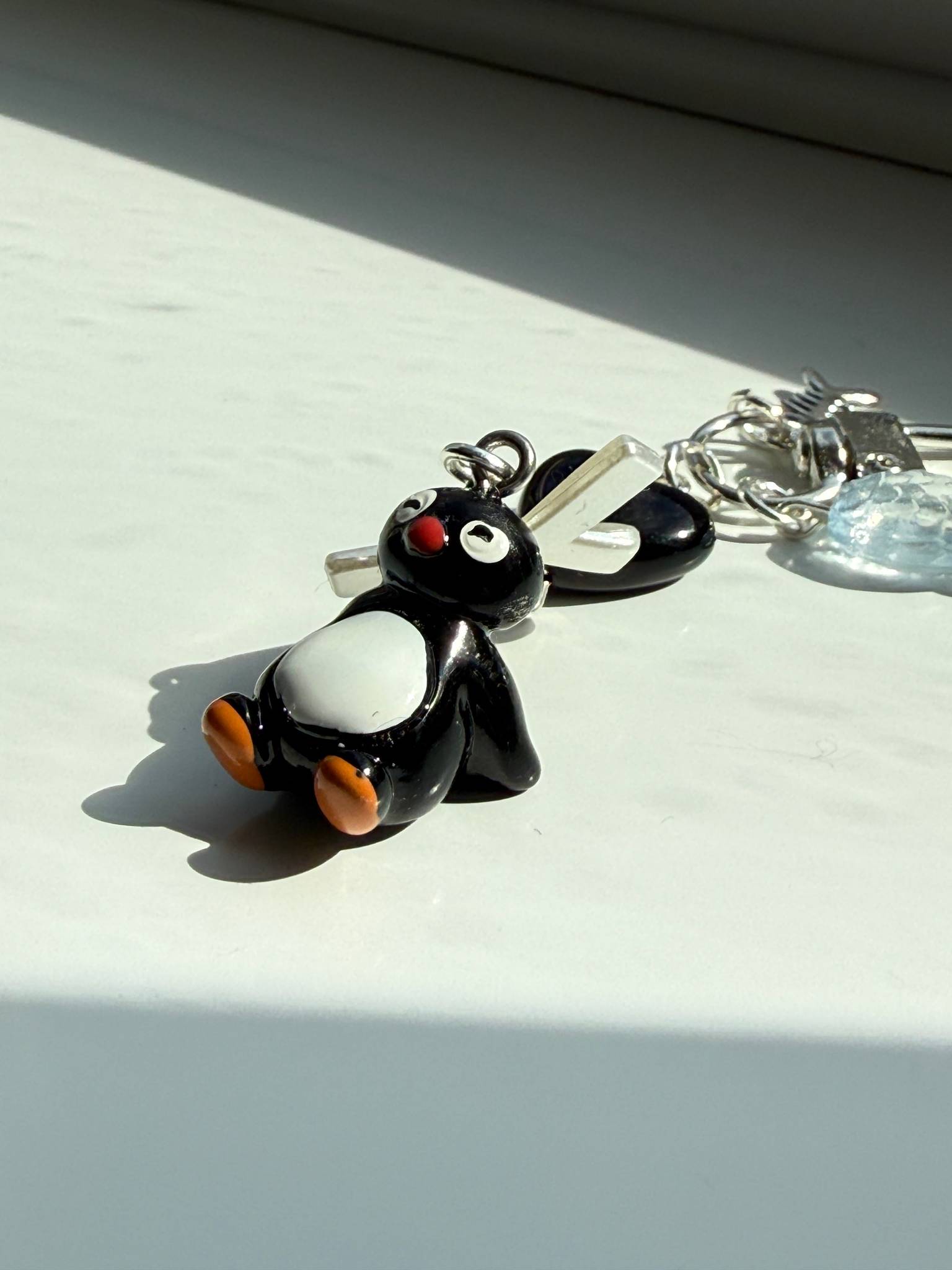 Handmade Pingu Inspired Keychain– Kawaii Y2K Keychain Beadsbylillixx
