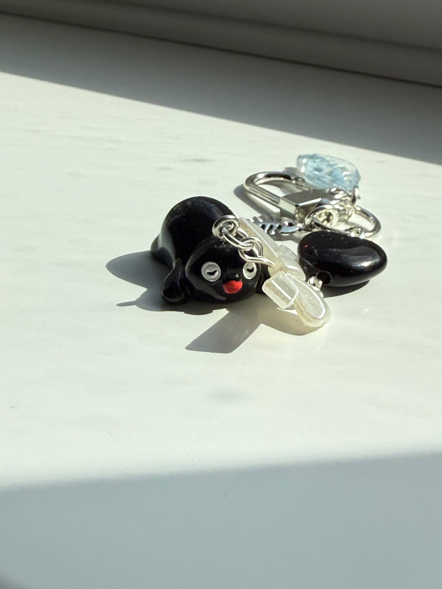 Handmade Pingu Inspired Keychain– Kawaii Y2K Keychain Beadsbylillixx