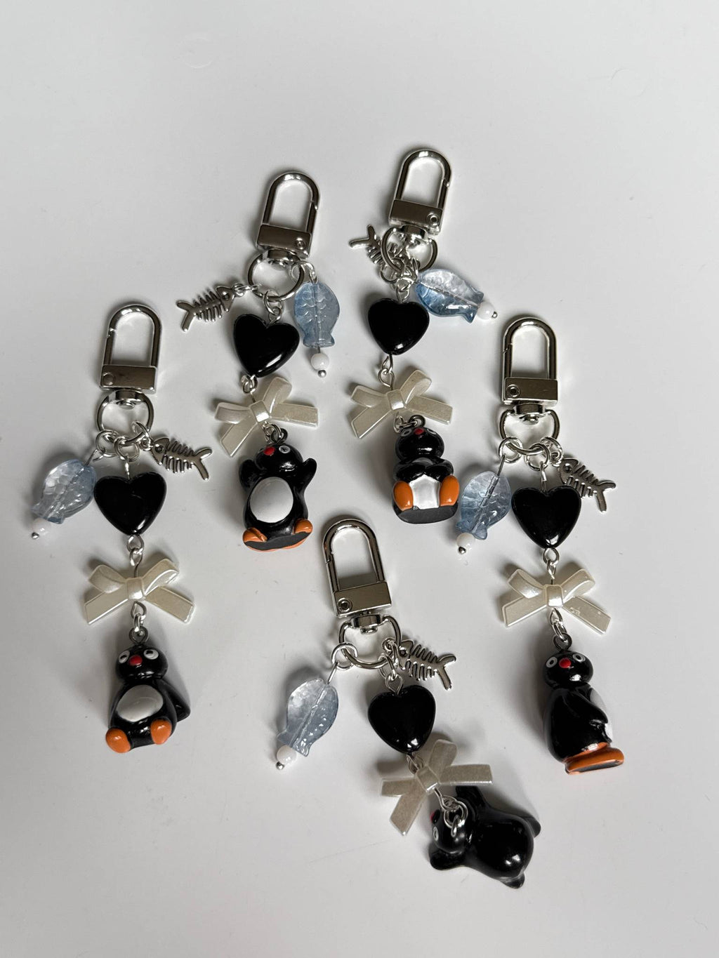 Handmade Pingu Inspired Keychain– Kawaii Y2K Keychain Beadsbylillixx