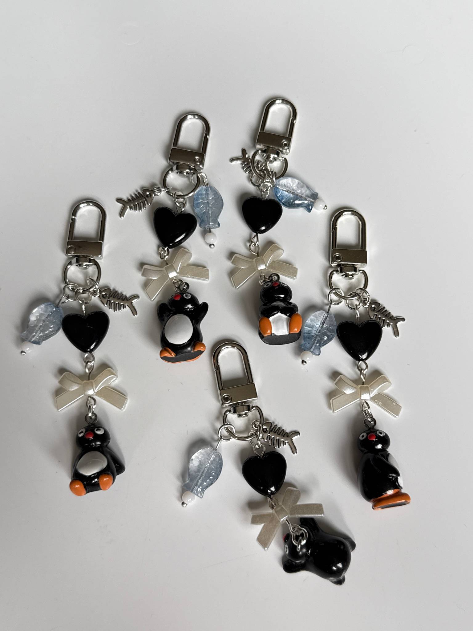 Handmade Pingu Inspired Keychain– Kawaii Y2K Keychain Beadsbylillixx