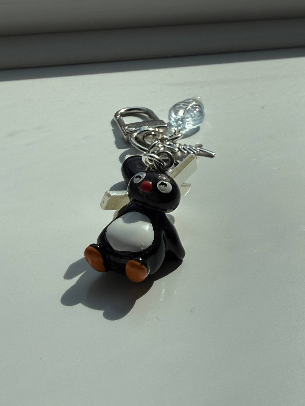 Handmade Pingu Inspired Keychain– Kawaii Y2K Keychain Beadsbylillixx