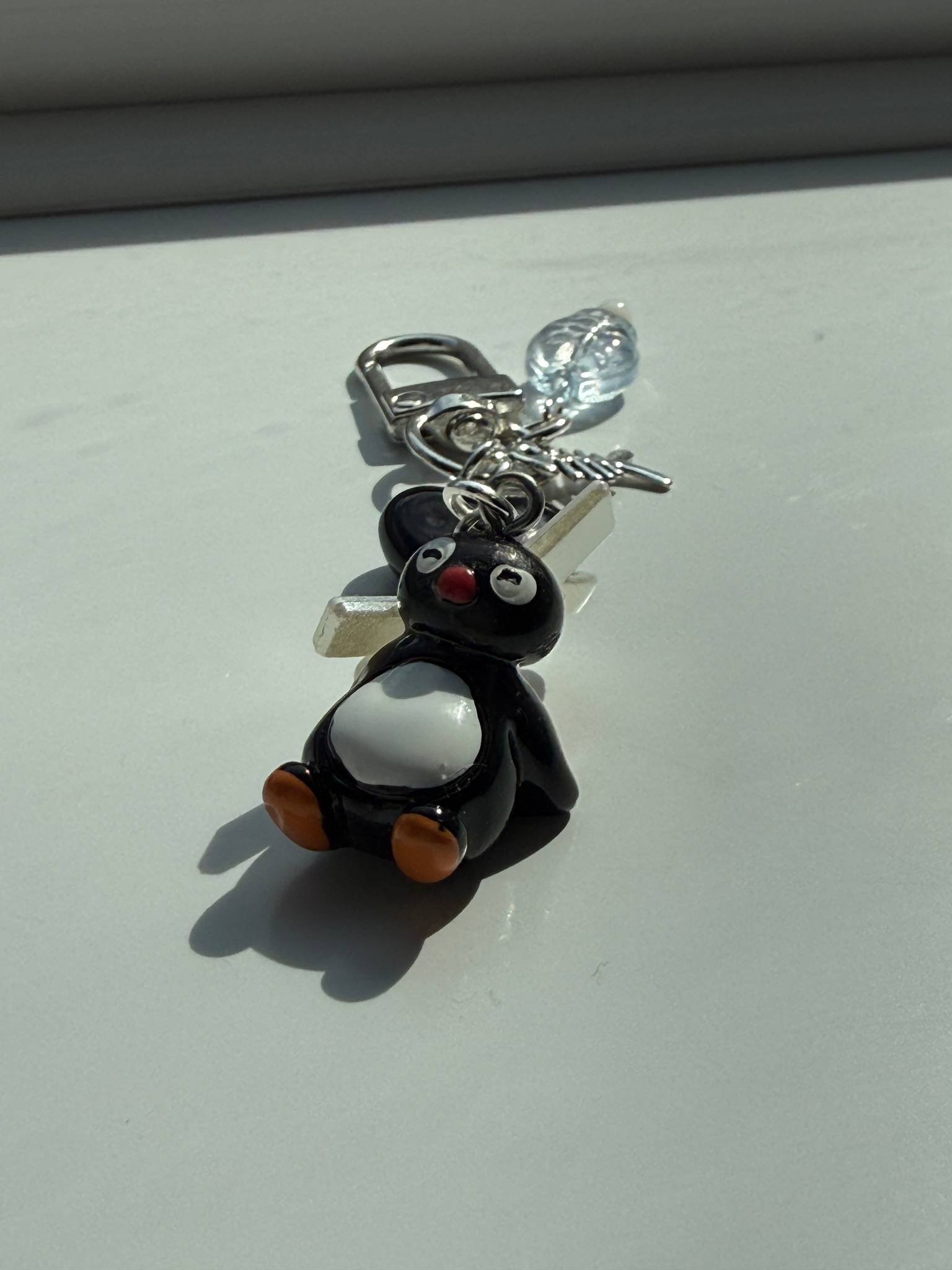 Handmade Pingu Inspired Keychain– Kawaii Y2K Keychain Beadsbylillixx