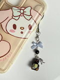 Handmade Pingu Inspired Phone Charm – Kawaii Y2K Mobile Strap Beadsbylillixx