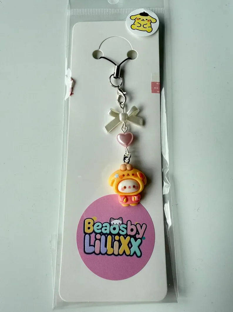 Handmade Sanrio Cosplay themed Phone charms, beaded accessories, sanriocore, kawaii phone charm Beadsbylillixx