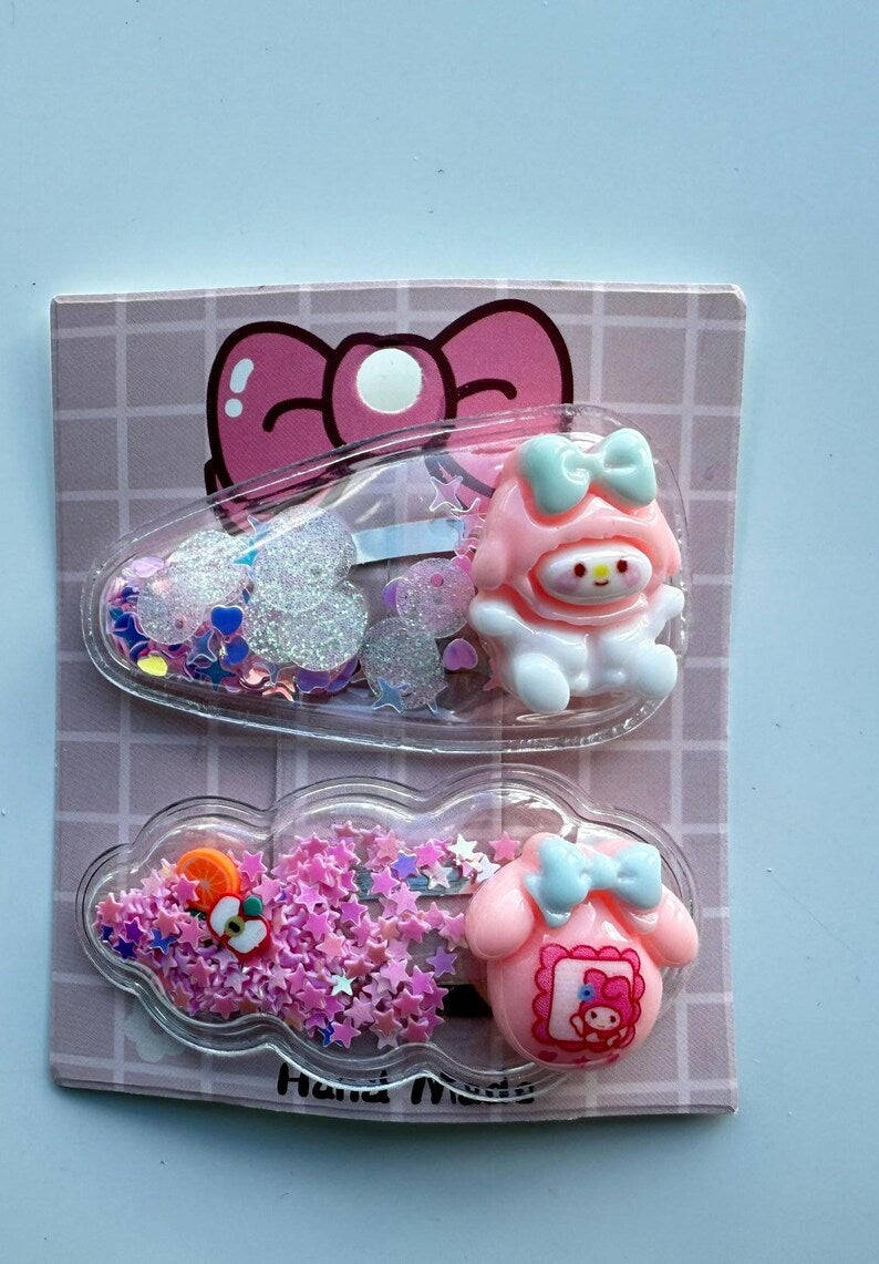 Handmade Sanrio inspired Shaker hair slides Beadsbylillixx