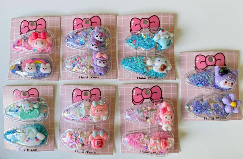 Handmade Sanrio inspired Shaker hair slides Beadsbylillixx