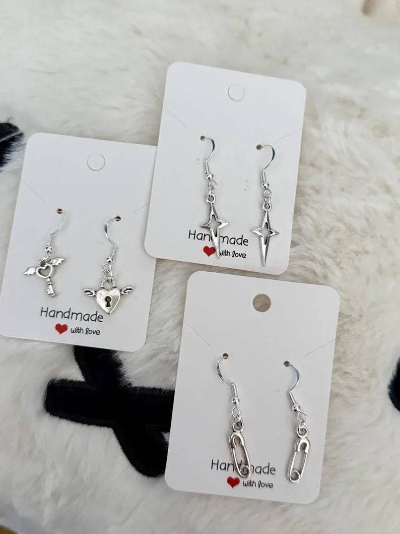 Handmade Sterling Silver Charm Earrings Beadsbylillixx