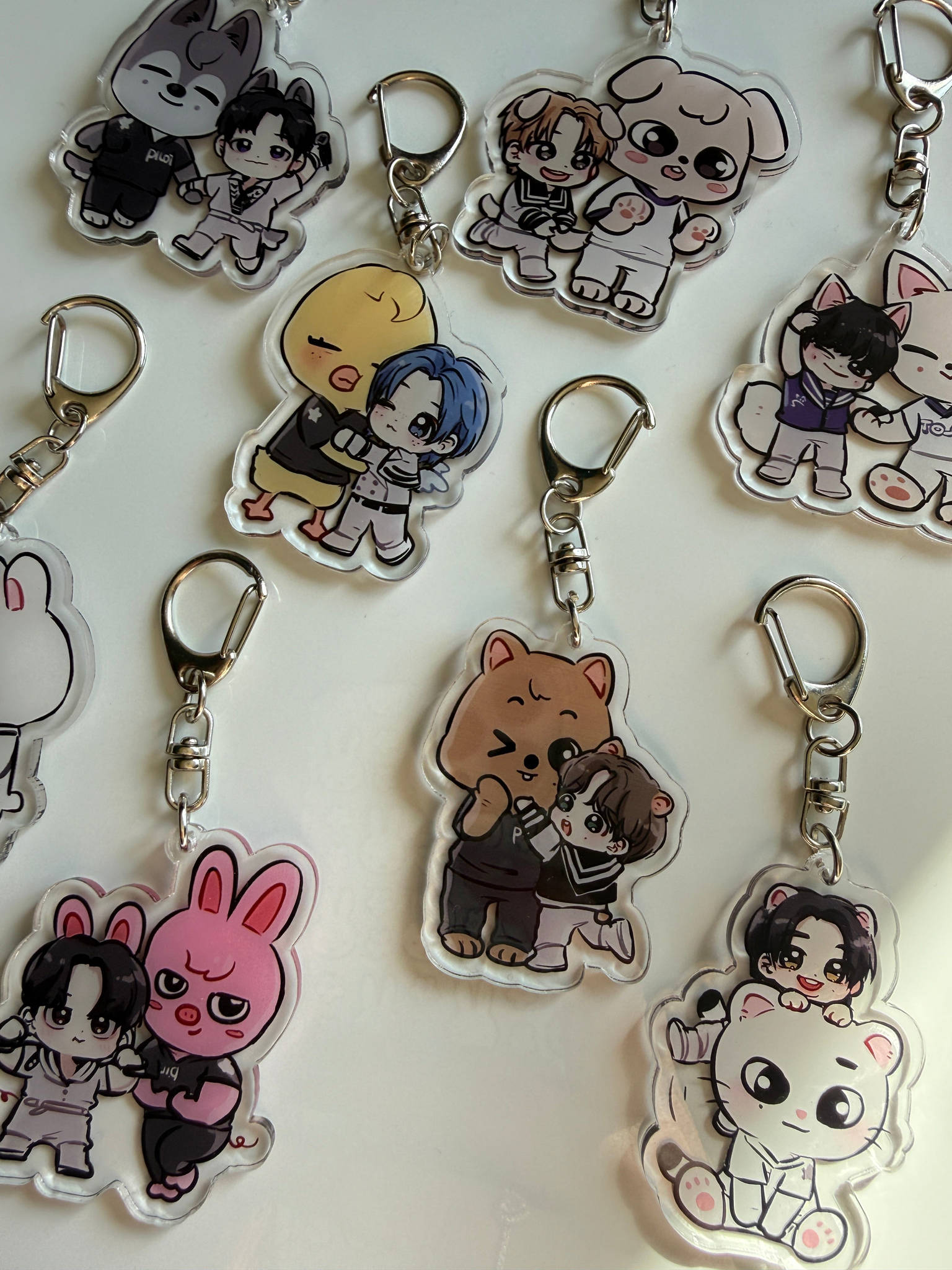 Handmade Stray Kids Keychains, Skzoo keychain, Fan made merch Beadsbylillixx