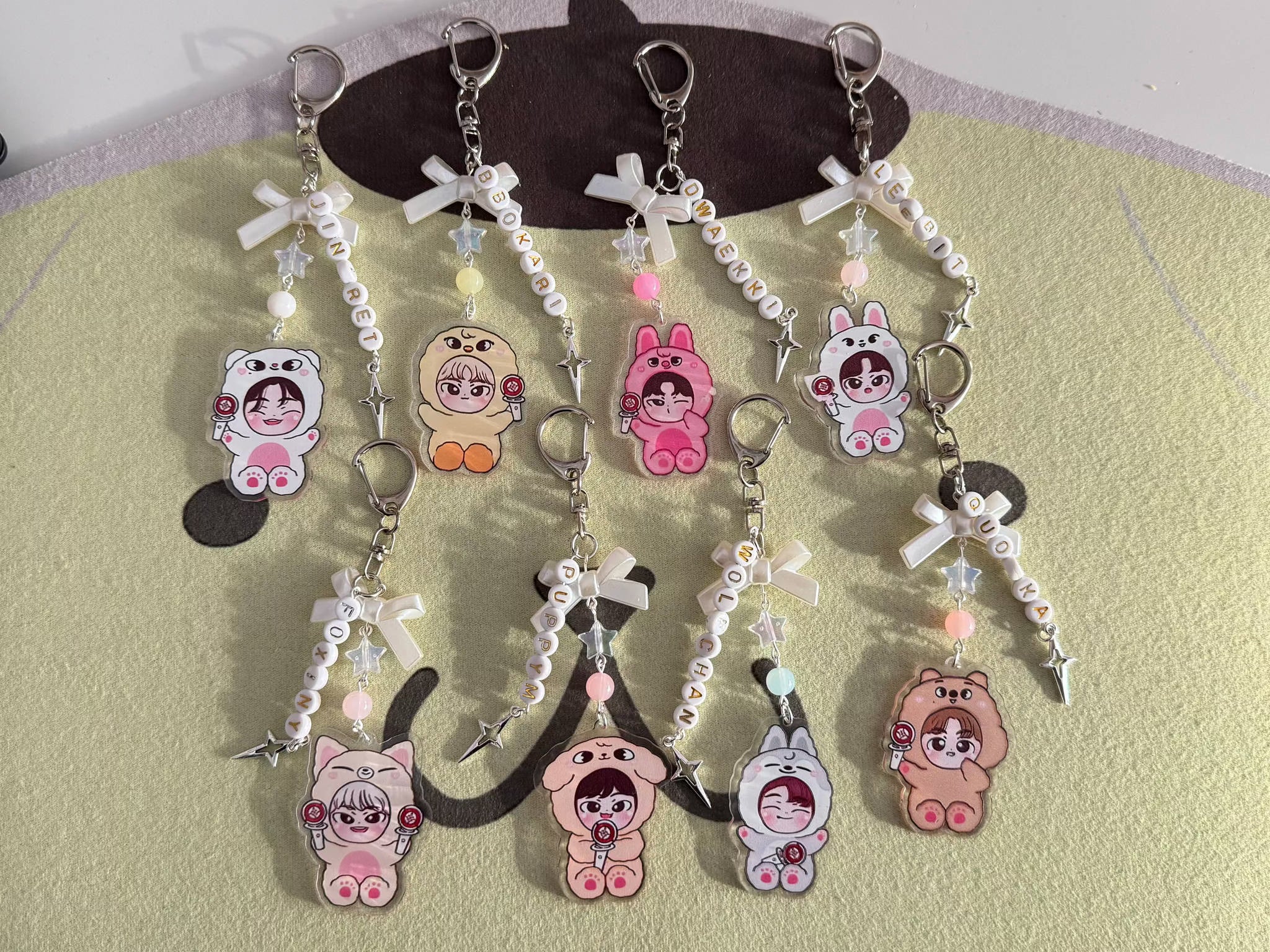 Handmade Stray Kids Skzoo Bias Keychains Beadsbylillixx