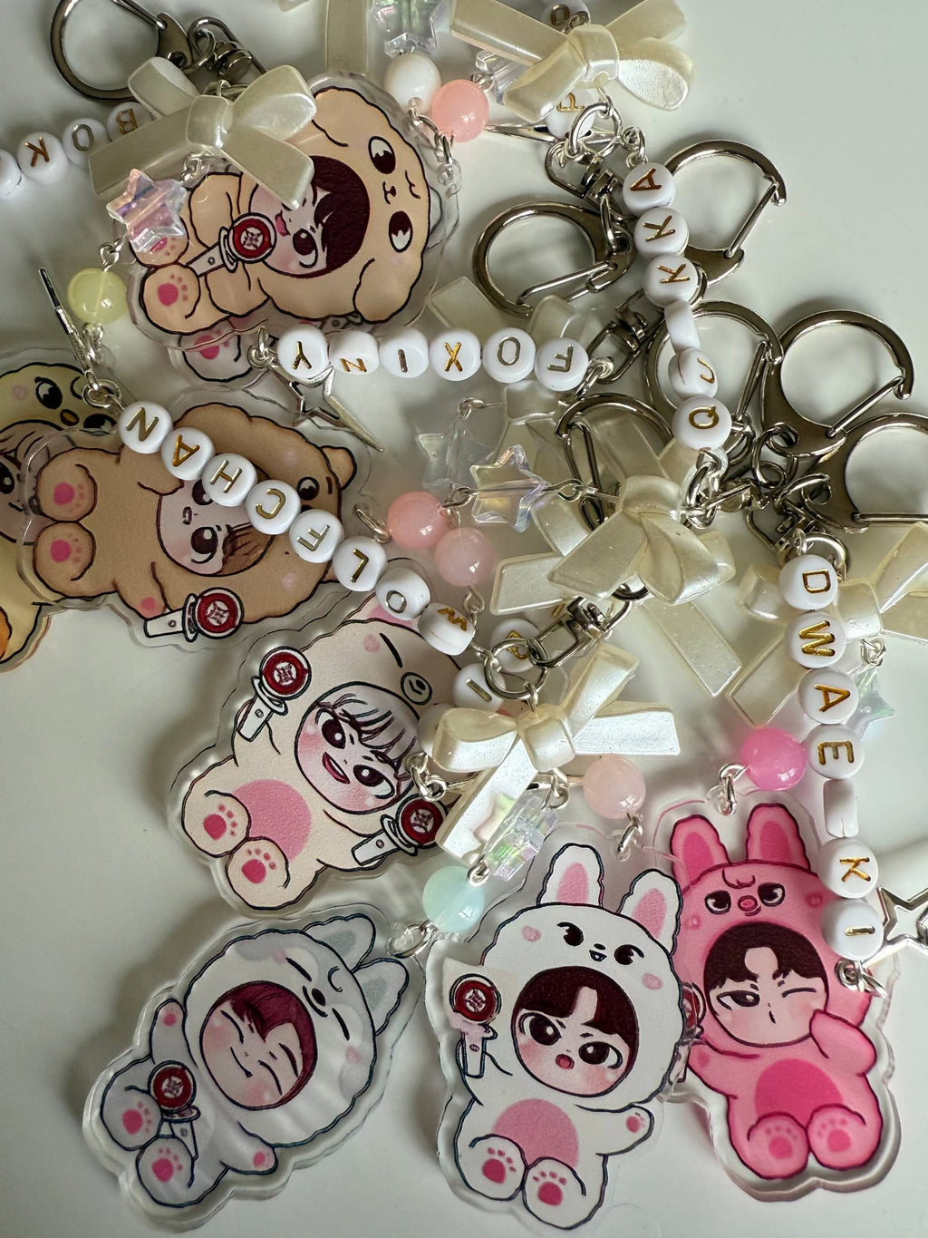 Handmade Stray Kids Skzoo Bias Keychains Beadsbylillixx