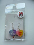 Handmade Y2K Sterling Silver Love Heart Earrings Beadsbylillixx