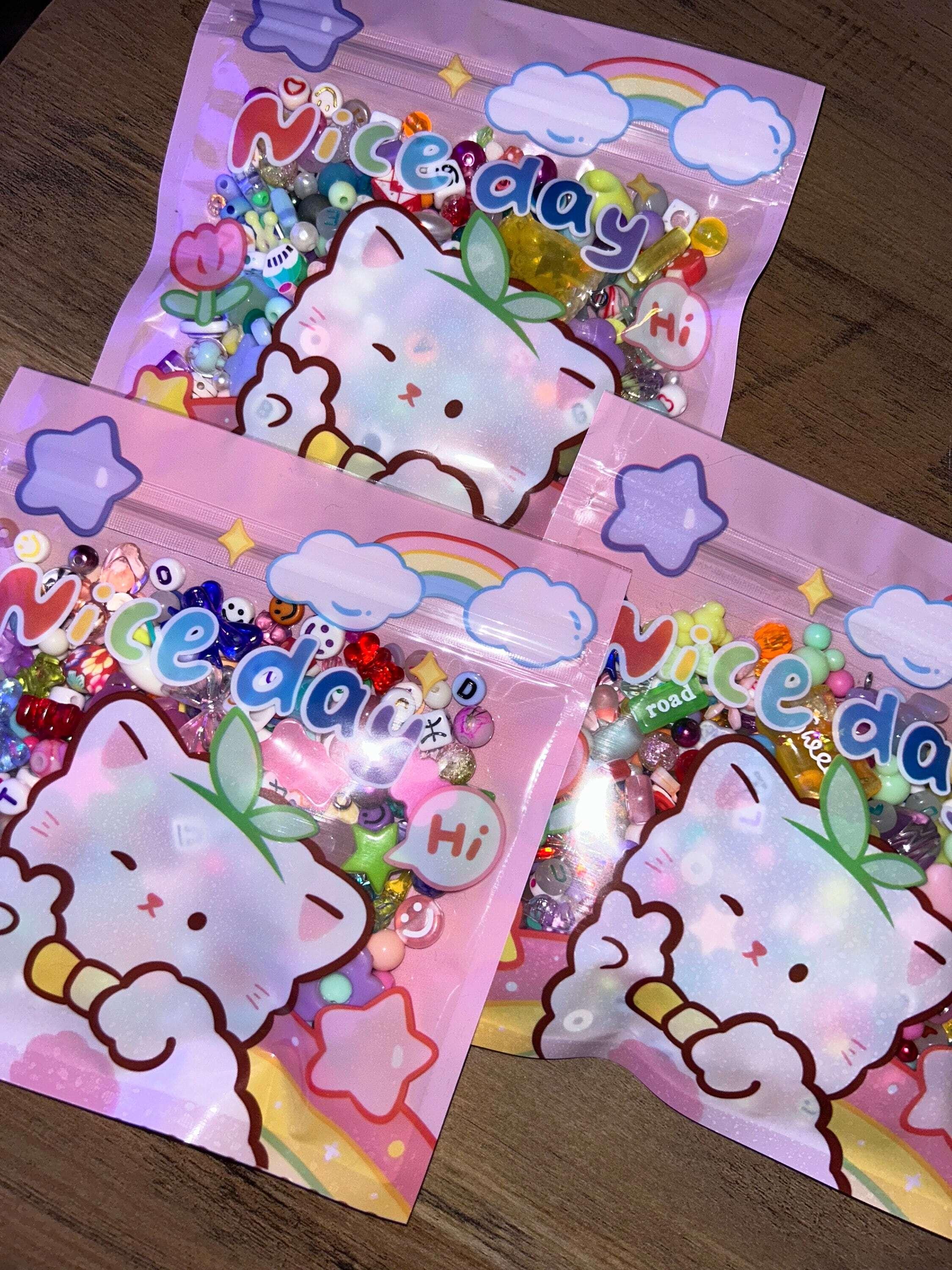Kawaii Bead Soup Acrylic Bead Mix 100g - Beadsbylillixx