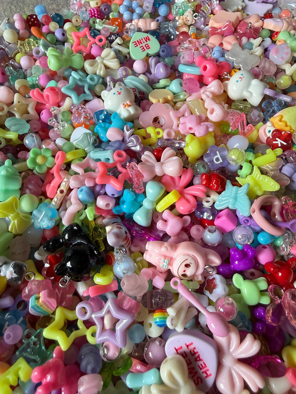 Kawaii Bead Soup Acrylic Bead Mix 100g Beadsbylillixx