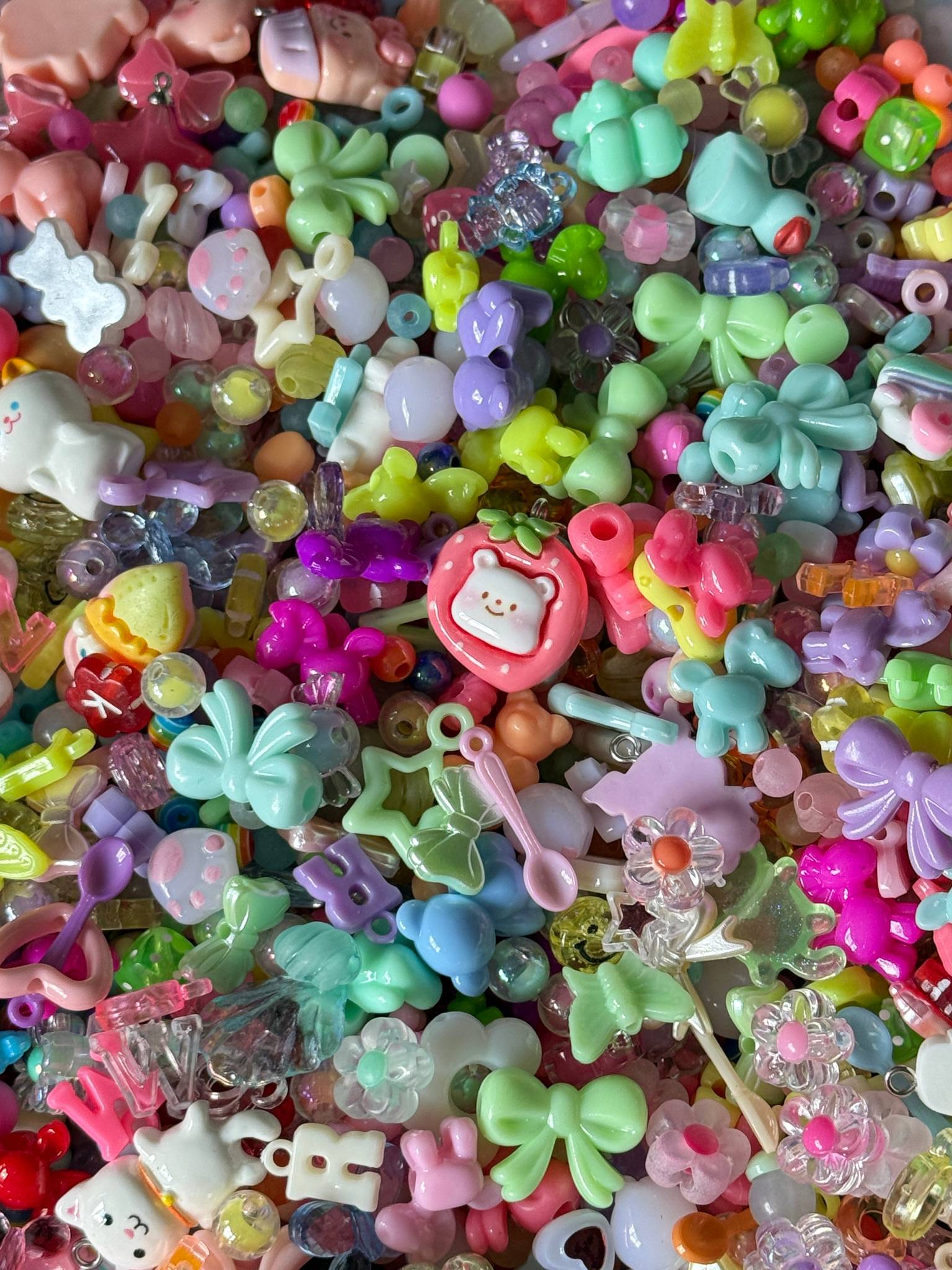 Kawaii Bead Soup Acrylic Bead Mix 100g Beadsbylillixx