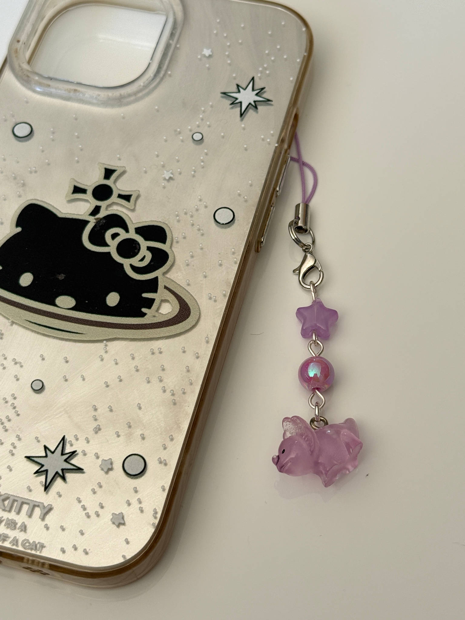 Kawaii Dinosaur Phone Charm | Pastel Dino Beaded Strap | Cute Y2K Phone Charm | Jelly Dinosaur Keychain | Fairy Kei Bag Charm Beadsbylillixx