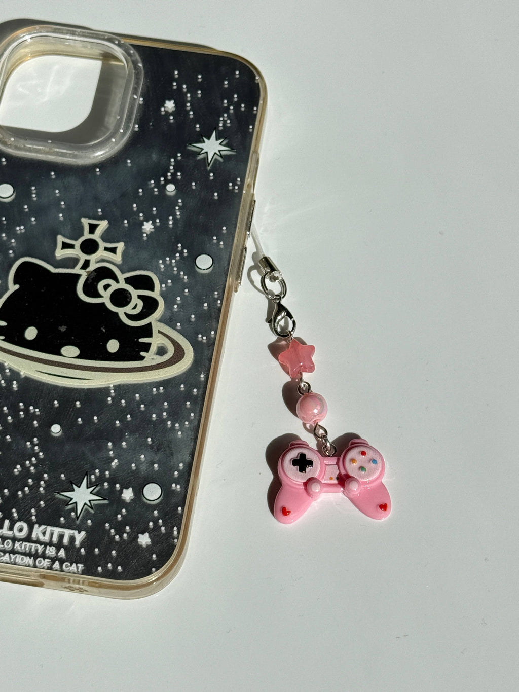 Kawaii Pastel Gamer Controller Charm Cute Beaded Phone Strap Beadsbylillixx