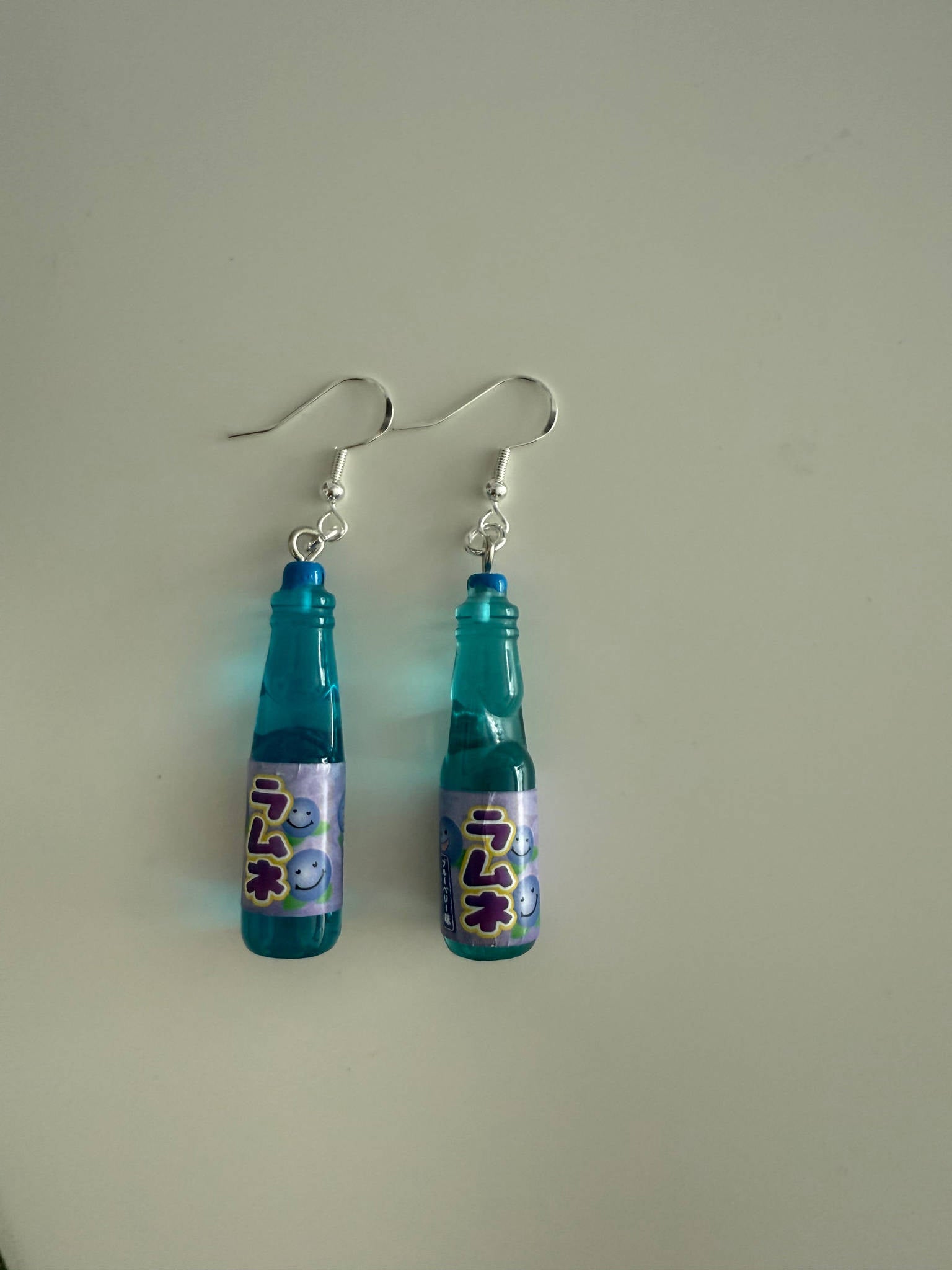 Kawaii Ramune Bottle Earrings – Japanese Soda Charm, Pastel Y2K Jewellery, Cute Dangle Earrings Beadsbylillixx
