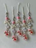 Kawaii Strawberry Bunny Phone Charm: Handmade Cutecore Accessory Beadsbylillixx