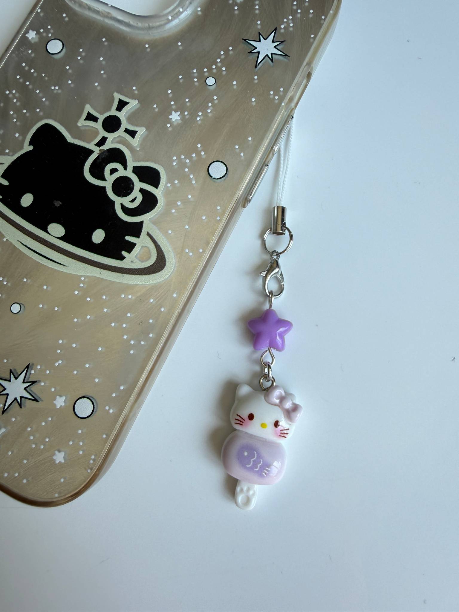 Pastel Kitty Popsicle Phone Charm – Kawaii Phone Strap & Bag Charm Beadsbylillixx