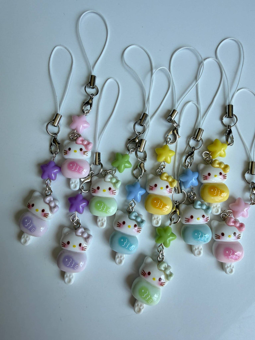 Pastel Kitty Popsicle Phone Charm – Kawaii Phone Strap & Bag Charm Beadsbylillixx