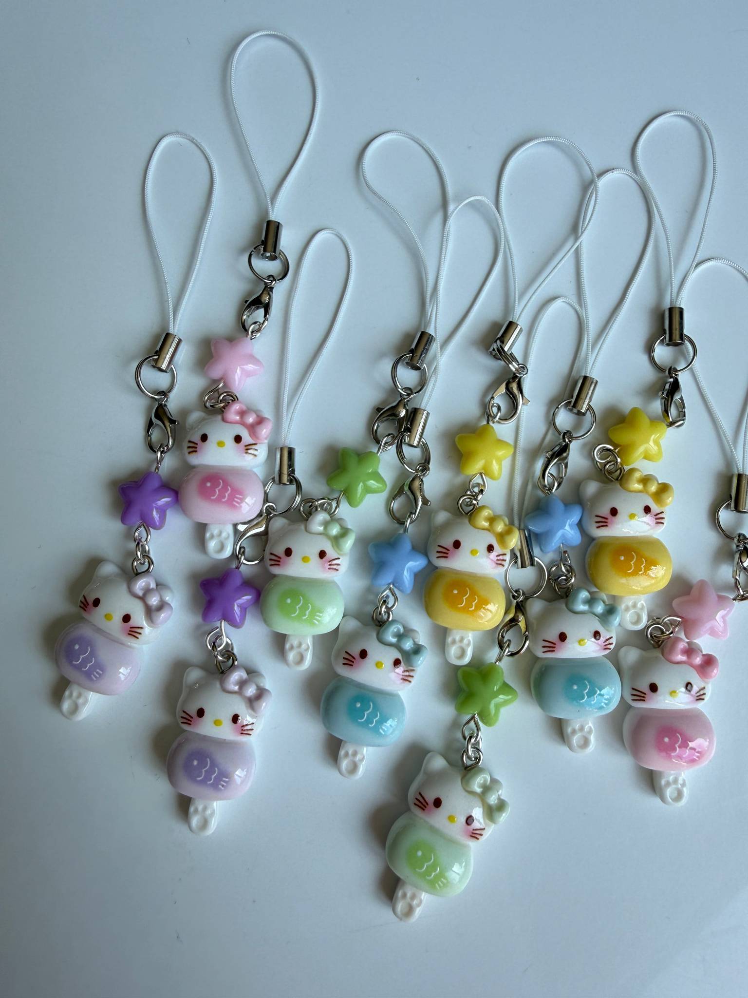 Pastel Kitty Popsicle Phone Charm – Kawaii Phone Strap & Bag Charm Beadsbylillixx