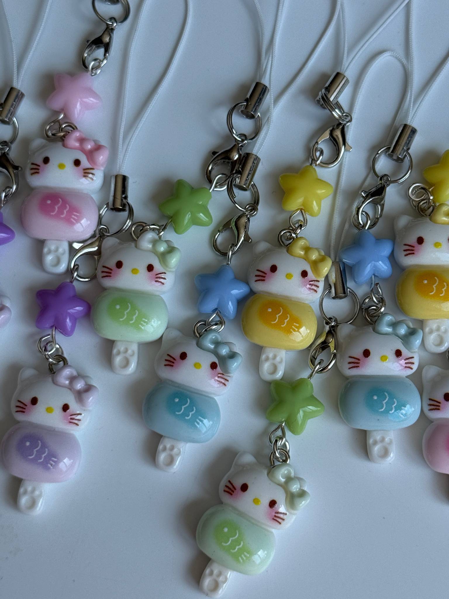 Pastel Kitty Popsicle Phone Charm – Kawaii Phone Strap & Bag Charm Beadsbylillixx
