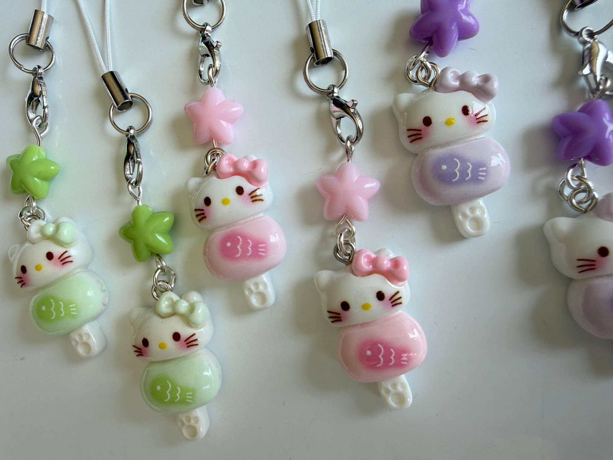 Pastel Kitty Popsicle Phone Charm – Kawaii Phone Strap & Bag Charm Beadsbylillixx