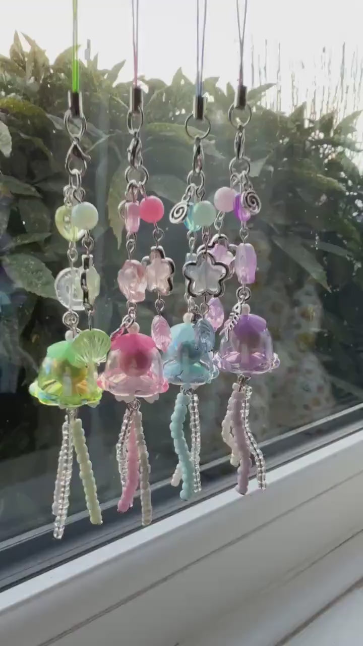 Handmade Kawaii Jellyfish Phone Charm