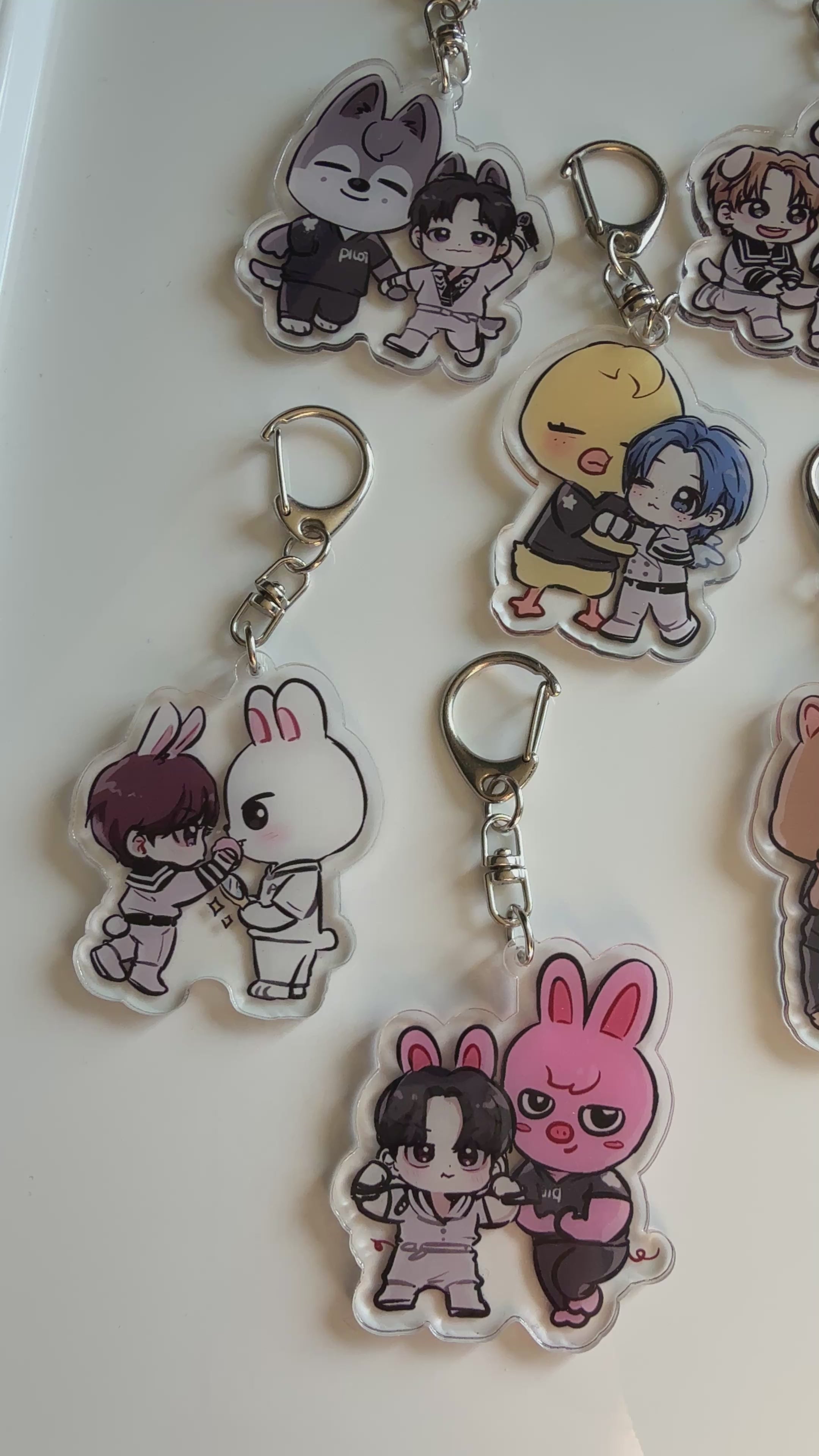 Handmade Stray Kids Keychains, Skzoo keychain, Fan made merch