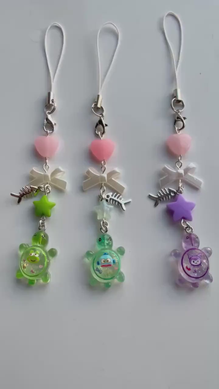 Handmade Sanrio Turtle themed Phone Charm