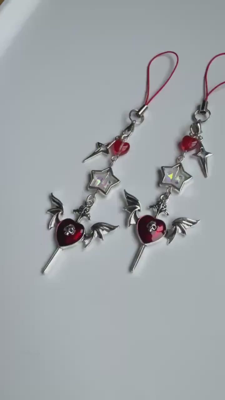 Handmade Cute Dark Gothic Phone Charm