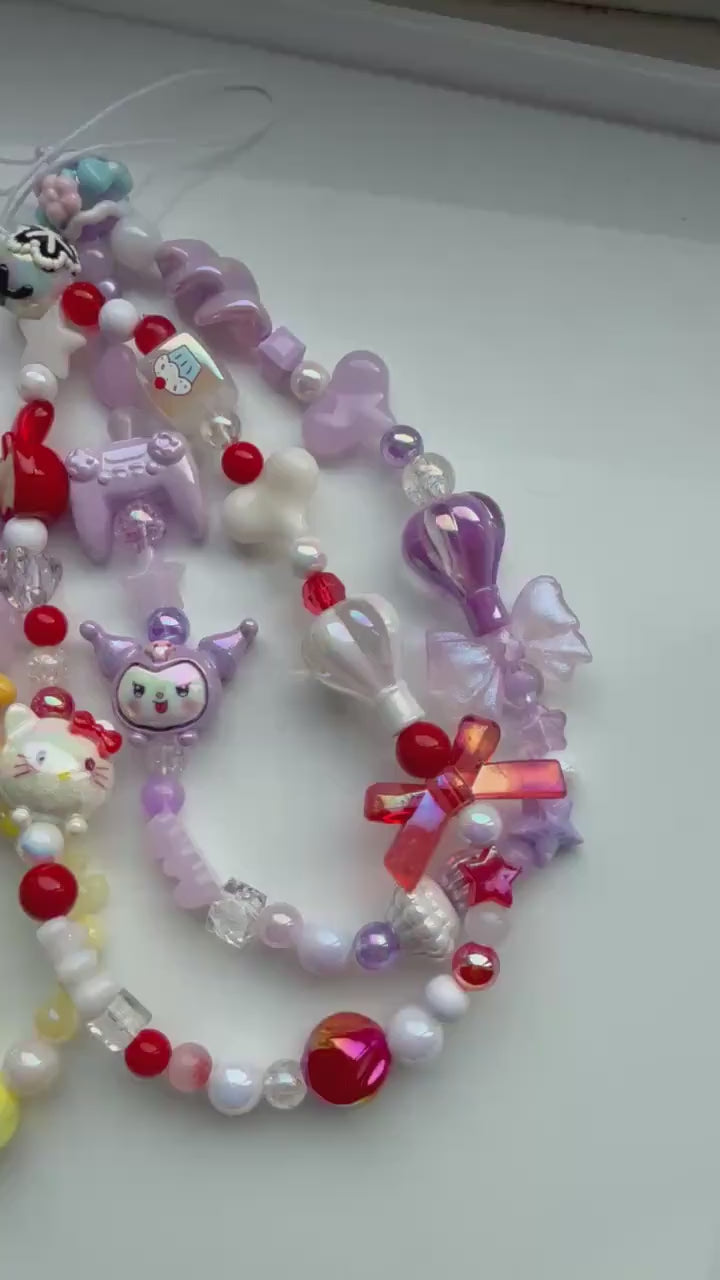 HANDMADE Cute Sanrio Inspired Hot Air Balloon Phone Charms