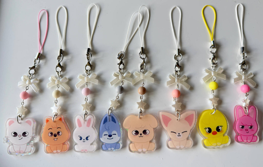 Skzoo Phone Charms - Kpop Bias Charms Stray Kids phone charm Beadsbylillixx